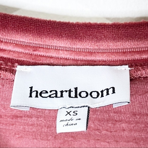 Heartloom Sangria Rust Somi Velvet Sweatshirt Top Size Size XS - Picture 5 of 7